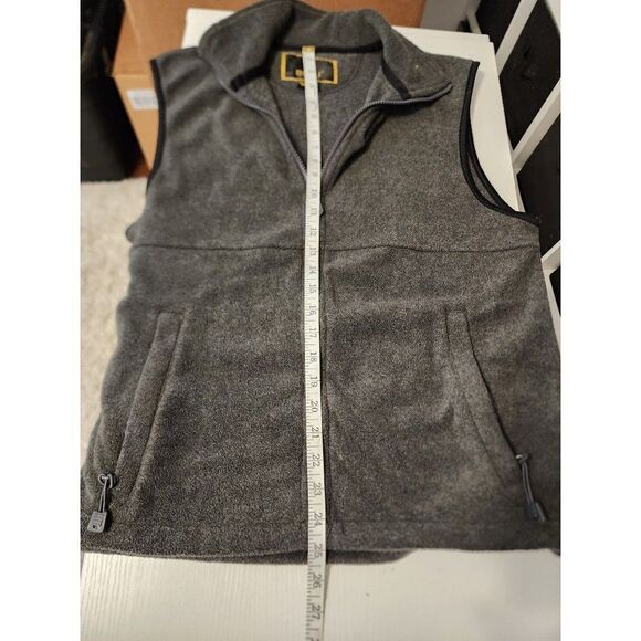 Men's Grey Medium Baru Sports Fleece Vest - Picture 3 of 5